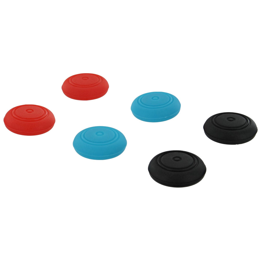 ZedLabz silicone thumb grip stick caps for Nintendo Switch joy - con controllers - 6 pack multi colour - 1