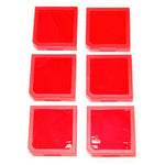 ZedLabz single game case holder for Nintendo 3DS - 6 pack Red - 4