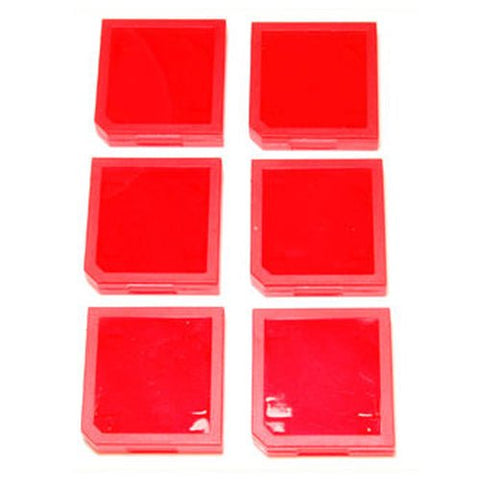 ZedLabz single game case holder for Nintendo 3DS - 6 pack Red - 2