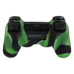 ZedLabz soft silicone cover skin rubber case for Sony PS3 controller - Camo Green - 3