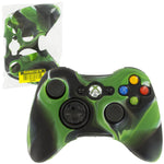 ZedLabz soft silicone rubber skin grip cover case for Microsoft Xbox 360 controller - camo green - 1