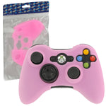 ZedLabz soft silicone rubber skin grip cover case for Microsoft Xbox 360 controller - pink - 1