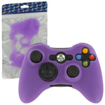 ZedLabz soft silicone rubber skin grip cover case for Microsoft Xbox 360 controller - purple - 1