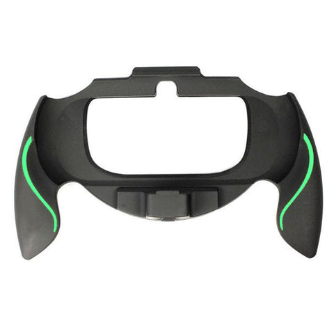 ZedLabz soft touch controller grip handle attachment for Sony PS Vita 1000 – green & black - 1