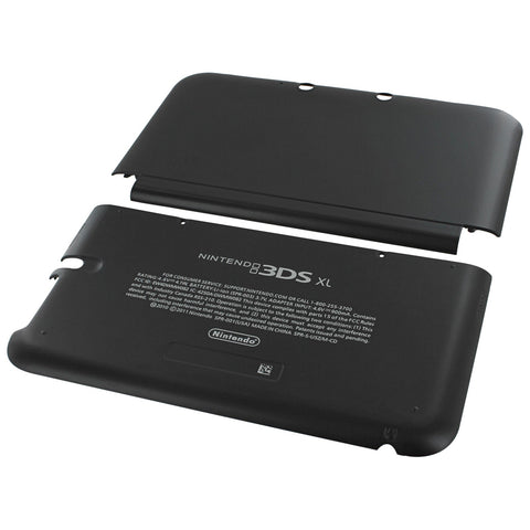 ZedLabz top & bottom cover plates kit for Nintendo 3DS XL console (old 2012) - black - 1