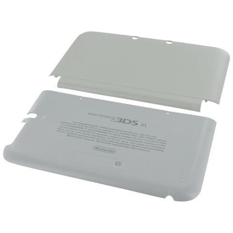 ZedLabz top & bottom cover plates kit for Nintendo 3DS XL console (old 2012) - white - 1