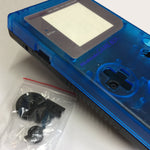 ZedLabz two tone replacement housing shell case mod kit for Nintendo Game Boy DMG - 01 - clear blue & black - 2