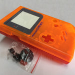 ZedLabz two tone replacement housing shell case mod kit for Nintendo Game Boy DMG - 01 - clear orange & red - 1