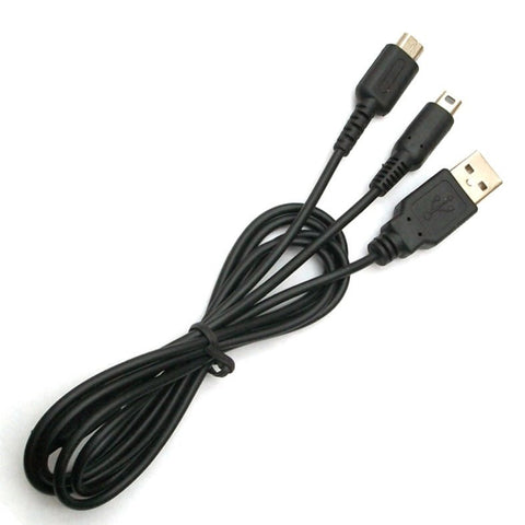 ZedLabz USB charging cable for Nintendo 3DS 2DS DSi DS Lite 2 in 1 adapter lead - 2