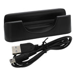 ZedLabz USB charging cradle docking station stand for Nintendo 2DS XL - Black - 5