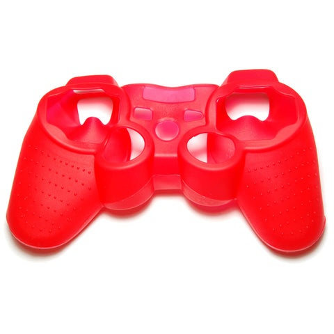 ZedLabz value Silicone Gel Skin Cover Case Grip For Sony PS3 Controller - Red - 1