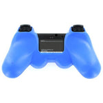 ZedLabz value soft silicone rubber skin grip cover for Sony PS3 controllers - royal blue - 3