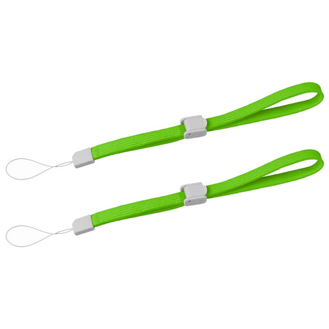 ZedLabz wrist strap for Nintendo DS DSi 2DS 3DS, Wii U, Sony PSP, PS Vita PS3 Move – 2pk green - 2