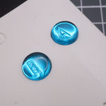 Hand cast custom resin buttons for Nintendo Game Boy Color (GBC CGB) - Chrome blue | Lab Fifteen Co