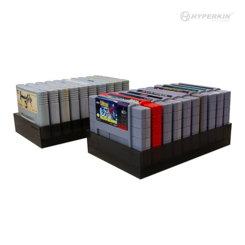 10 Game cartridge storage tray stand for Super Nintendo SNES (2 Pack) | Hyperkin - 1