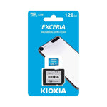 128GB Exceria U1 Class 10 micro SD memory card in SD adapter | Kioxia - 2