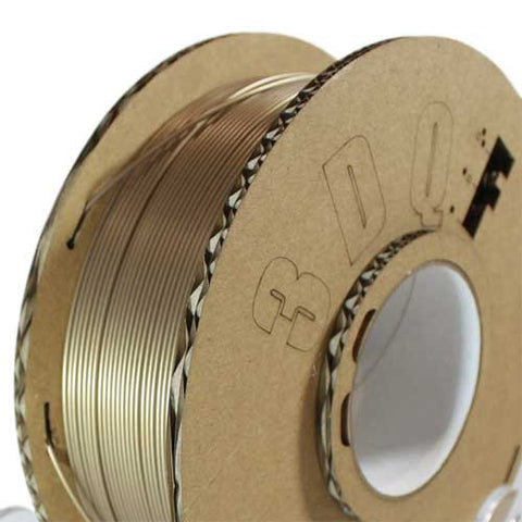 3D printer PLA filament 1.75mm 1KG roll - UK made eco friendly - Treasure gold | 3DQF - 1