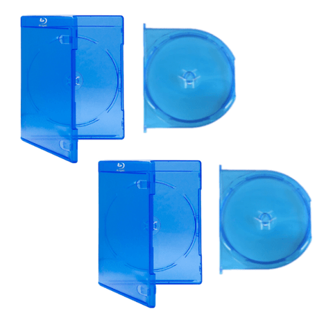 Blu Ray Case with 2 disc swing tray for Blu Ray movies retail - 2 pack | ZedLabz - 1