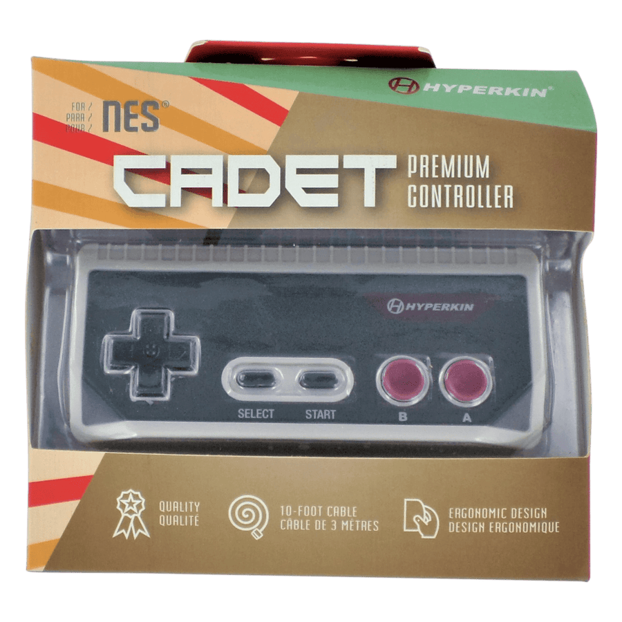 Cadet wired premium controller gamepad for Nintendo NES wiht 10ft (3M) cable | Hyperkin - 1