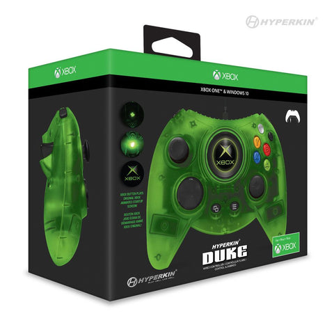 Duke styled Premium wired controller for Xbox Series X/ Xbox Series S/ Xbox One/ Windows 10 PC - Green Edition | Hyperkin - 1