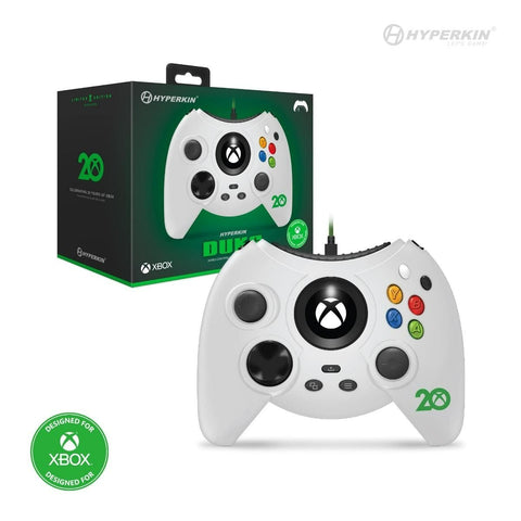 Duke styled Premium wired controller for Xbox Series X/ Xbox Series S/ Xbox One/ Windows 10 PC - White 20th Anniversary Edition | Hyperkin - 1