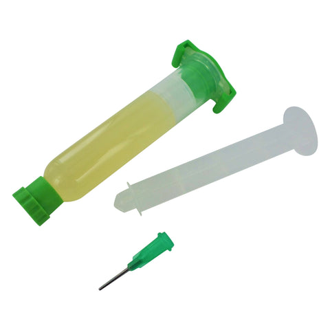 Flux paste gel rework repair tool for repairs & mods with manual syringe & guidance tip - 10 grams | SolderKing - ZedLabz800449