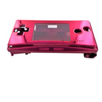 Full housing shell for Nintendo Game Boy Micro console replacement mod kit - Chrome Red | ZedLabz - 3