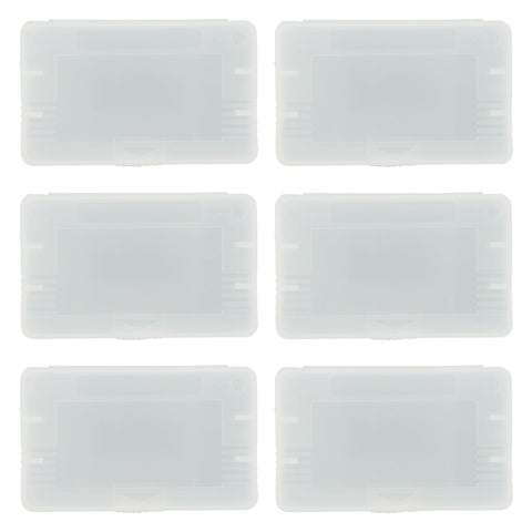 Game case for Nintendo Game Boy Advance single cartridge cart storage holder GBA AGB – 6 pack Clear | ZedLabz - 1