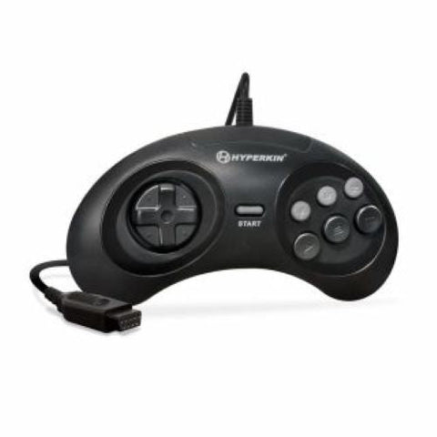 GN6 Premium controller for Sega Genesis - Black | Hyperkin - 2