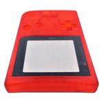 Housing shell for Nintendo Game Boy Pocket console repair replacement kit - Clear Red\Black Writing | ZedLabz - 4