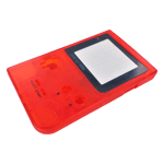 Housing shell for Nintendo Game Boy Pocket console repair replacement kit - Clear Red\Black Writing | ZedLabz - 6