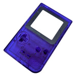 Housing shell for Nintendo GameBoy Pocket console case repair kit - Clear purple/Black Writing | ZedLabz - 1