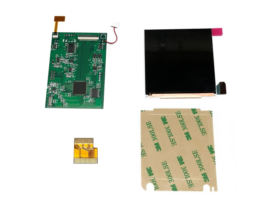 IPS LCD backlight screen kit for Nintendo Game Boy Pocket with brightness control, OSD & pixel effect [GBP] | HISPEEDIDO - 1