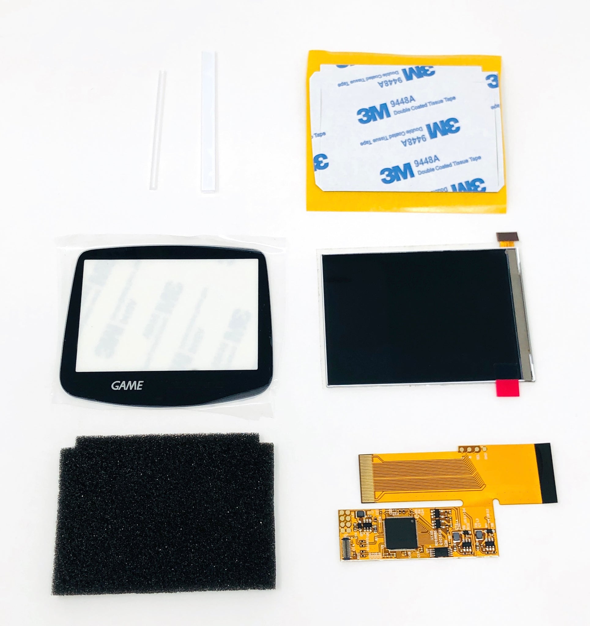 GBA IPS backlight LCD screen mod kit V2 for Nintendo Game Boy 