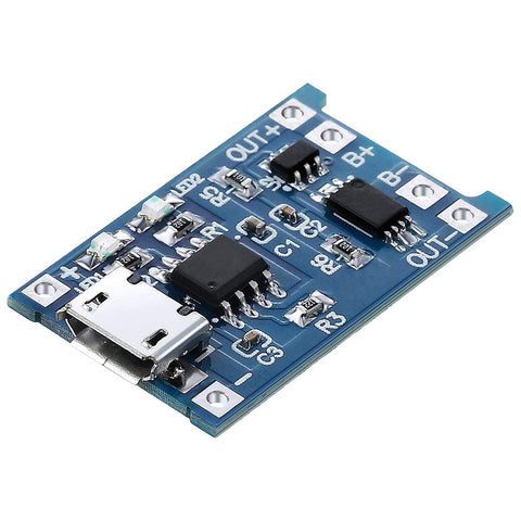 LiPo charging IC board TP4056 micro USB 5V 1A rechargeable battery mod | ZedLabz - 1