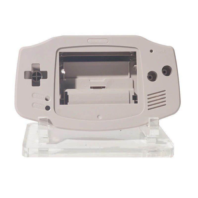 Modified housing front & back shell for IPS LCD screen Nintendo Game Boy Advance console - DMG - 01 style grey | Funnyplaying - 1