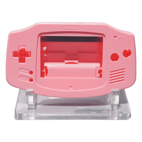 Modified housing front & back shell for IPS LCD screen Nintendo Game Boy Advance console - Pink | Funnyplaying - 1