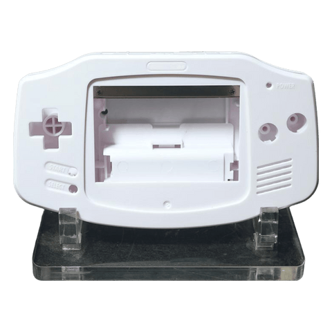 Modified housing front & back shell for IPS LCD screen Nintendo Game Boy Advance console - Pure White | Funnyplaying - 1