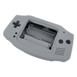 Modified housing front & back shell for IPS LCD Screen Nintendo Game Boy Advance console replacement - Light Grey | Funnyplaying - 1