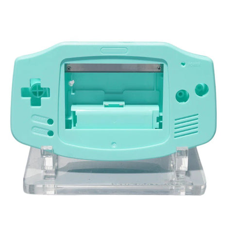 Modified housing front & back shell for IPS LCD screen Nintendo Game Boy Advance - Mint Green | Funnyplaying - 1