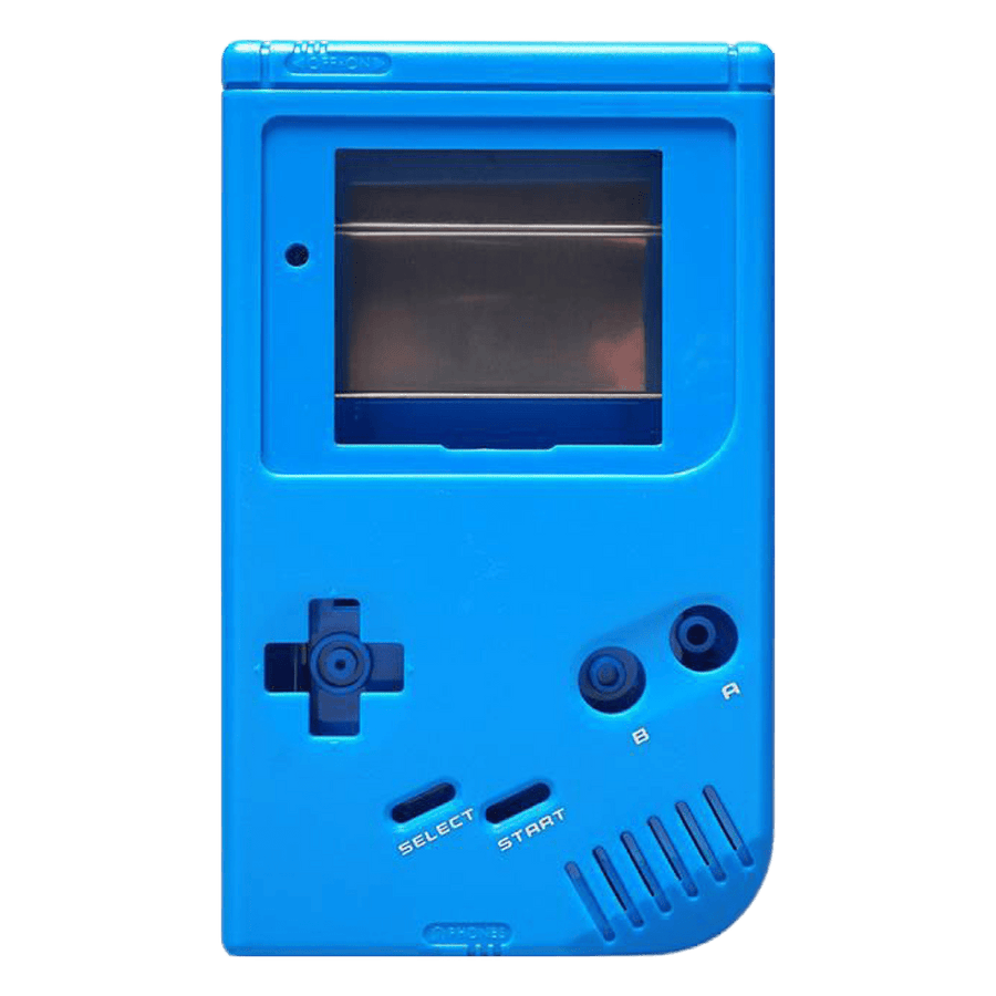 Modified IPS screen ready housing shell for Nintendo Game Boy DMG - 01 console - Blue | Funnyplaying - 1