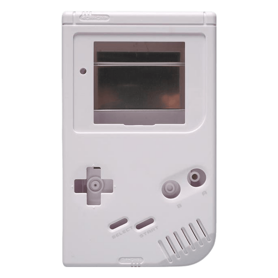 Modified IPS screen ready housing shell for Nintendo Game Boy DMG - 01 console - White | Funnyplaying - 1