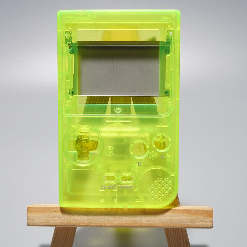 Modified IPS screen ready housing shell for Nintendo Game Boy Pocket console - Neon Yellow | Funnyplaying - 1