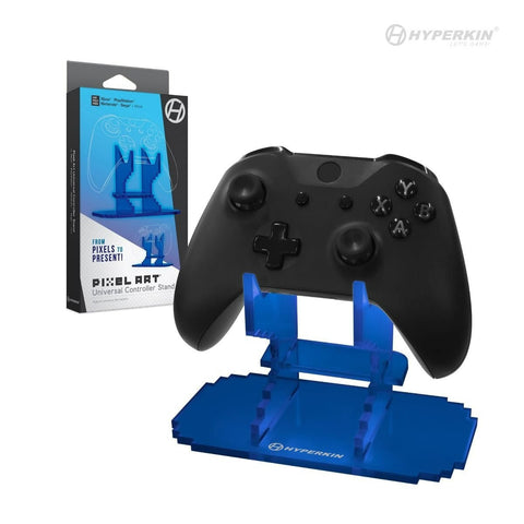 Pixel Art universal acrylic controller stand for Xbox, Playstation, Nintendo - Blue | Hyperkin - 1