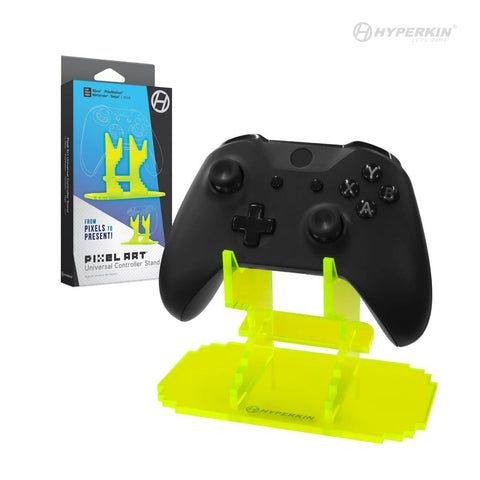 Pixel Art universal acrylic controller stand for Xbox, Playstation, Nintendo - Yellow | Hyperkin - 1