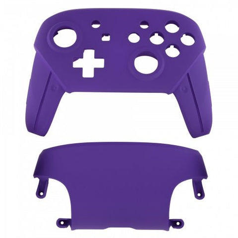 Replacement housing shell for Nintendo Switch Pro controllers front & back cover hard soft touch - Purple | ZedLabz - 1