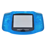 Replacement housing shell kit for Nintendo Game Boy Advance handheld console complete - Clear Blue | ZedLabz - 1