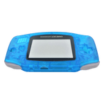 Replacement housing shell kit for Nintendo Game Boy Advance handheld console complete - Clear Blue | ZedLabz - 4