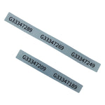 Reproduction Serial Sticker For Nintendo Game Boy DMG - 01 Original - 5 Pack Silver | Gameduck - 1