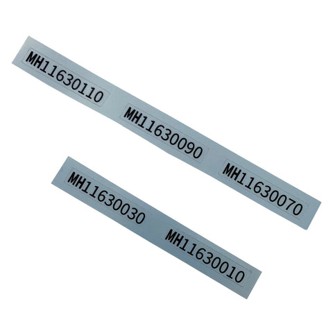 Reproduction Serial Sticker For Nintendo Game Boy Pocket [GBP MGB] - 5 Pack Silver | ZedLabz - 1